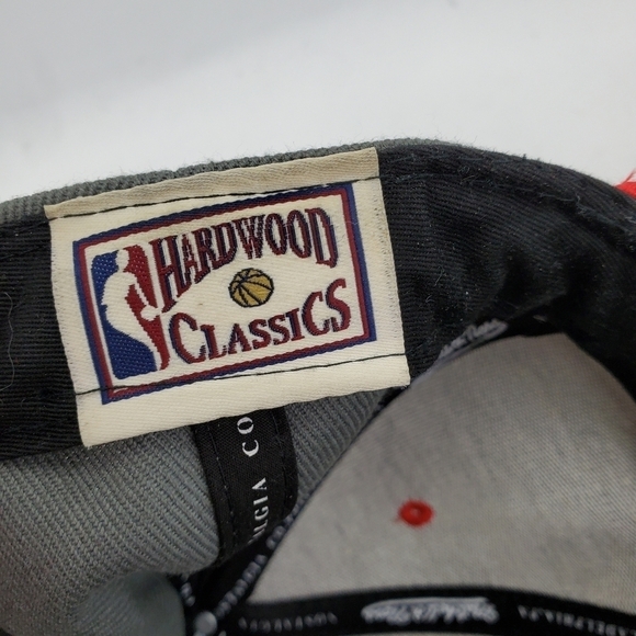 Chicago Bulls Mitchell & Ness Snapback Hat Cap Grey/Red Adult One size Canvas - Picture 7 of 10